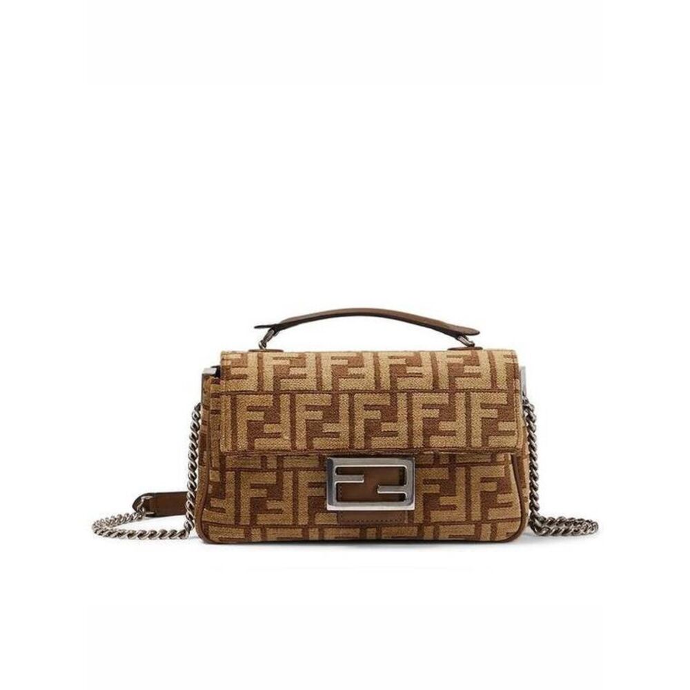 Baguette Chain Midi Fabric Bag - Picture 5 of 7
